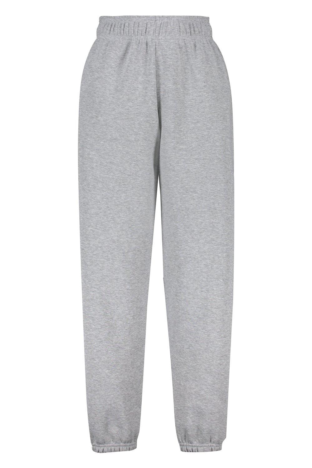 Grey and white joggers deals